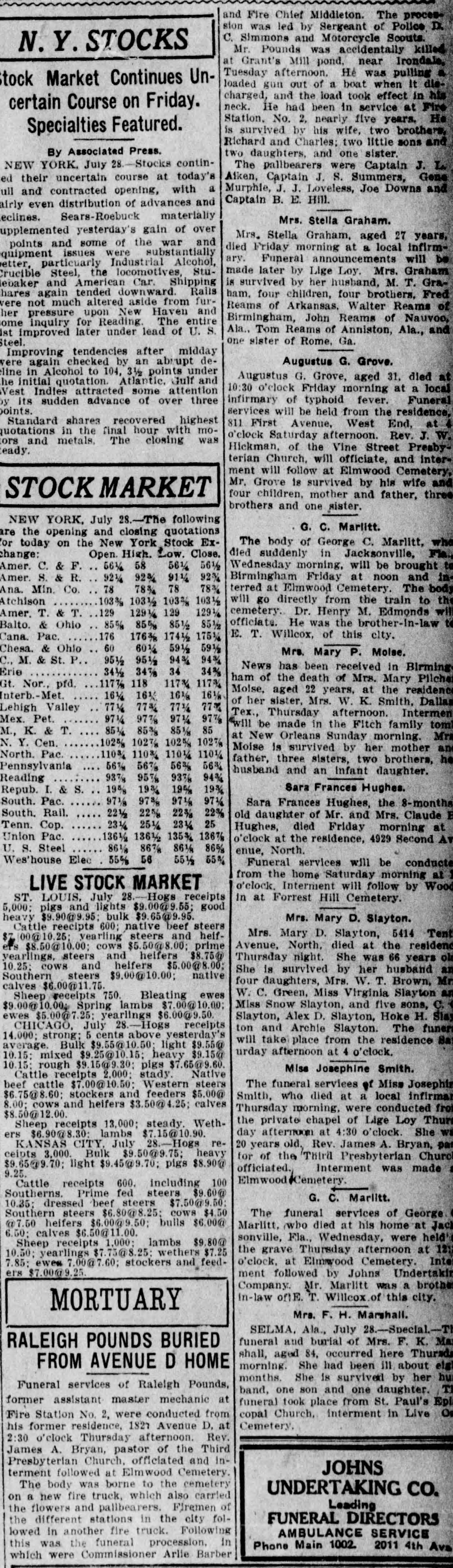 Raleigh Pounds obituary